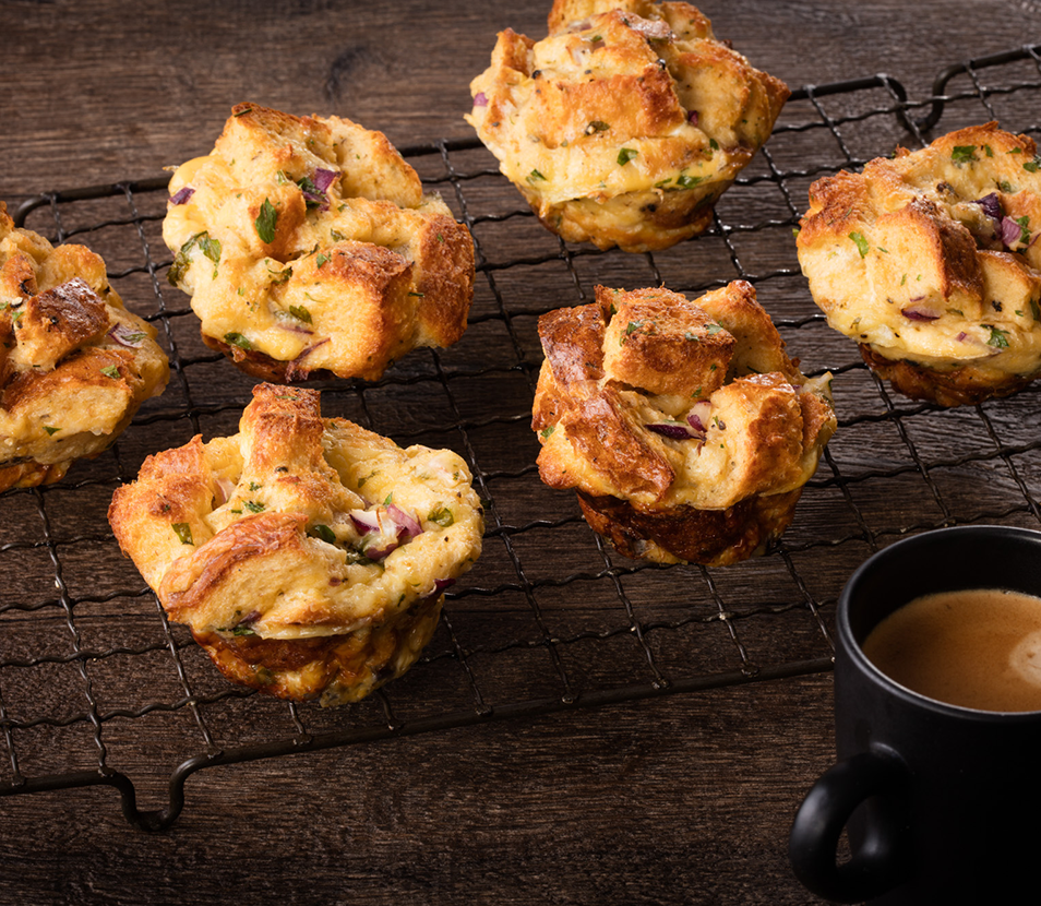 Savoury French Toast Muffins